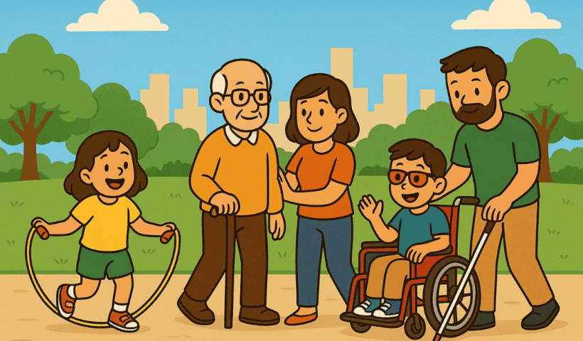 دمج الأطفال ذوي الهمم في المجتمع