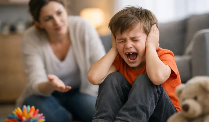 فهم نوبات الغضب الحسية ودعم الطفل بهدوء وأمان